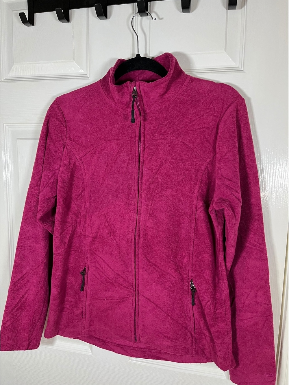 Pink Full Zip Fleece Jacket medium Gorpcore cabincore